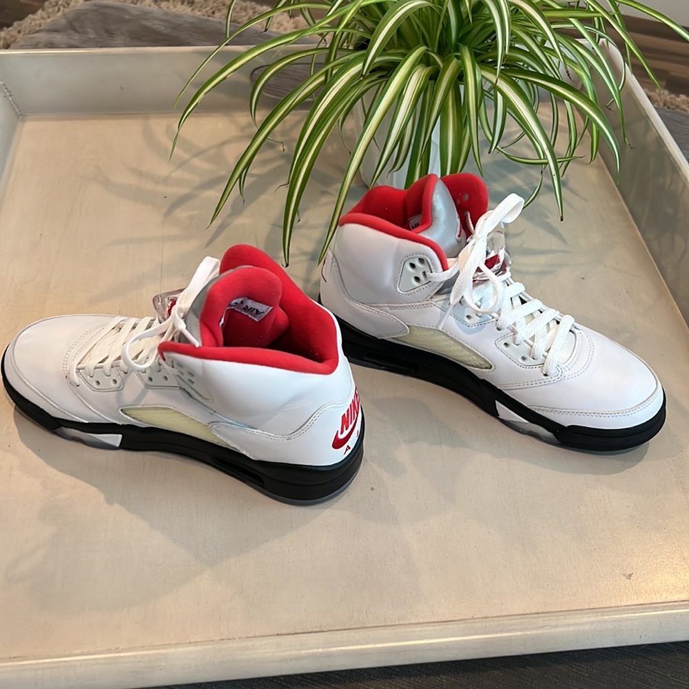 Nike Air Jordan 5 Retro “Fire Red” Sneakers - Picture 5 of 11